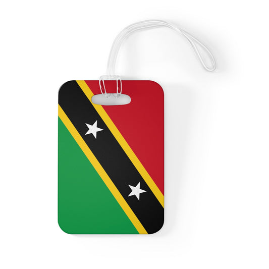 Saints Kitts and Nevis Flag Luggage Bag Tag