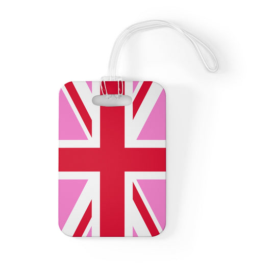 United Kingdom Pink Flag Luggage Bag Tag