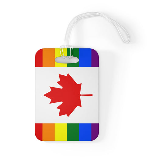 Canada Gay Pride Flag Luggage Bag Tag