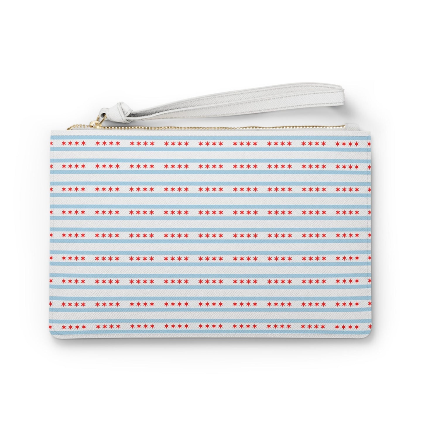 Chicago Illinois City Flag Clutch Bag