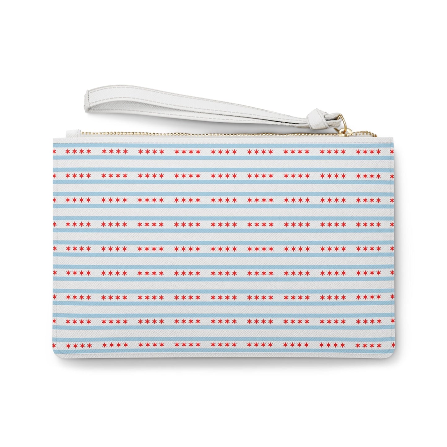 Chicago Illinois City Flag Clutch Bag