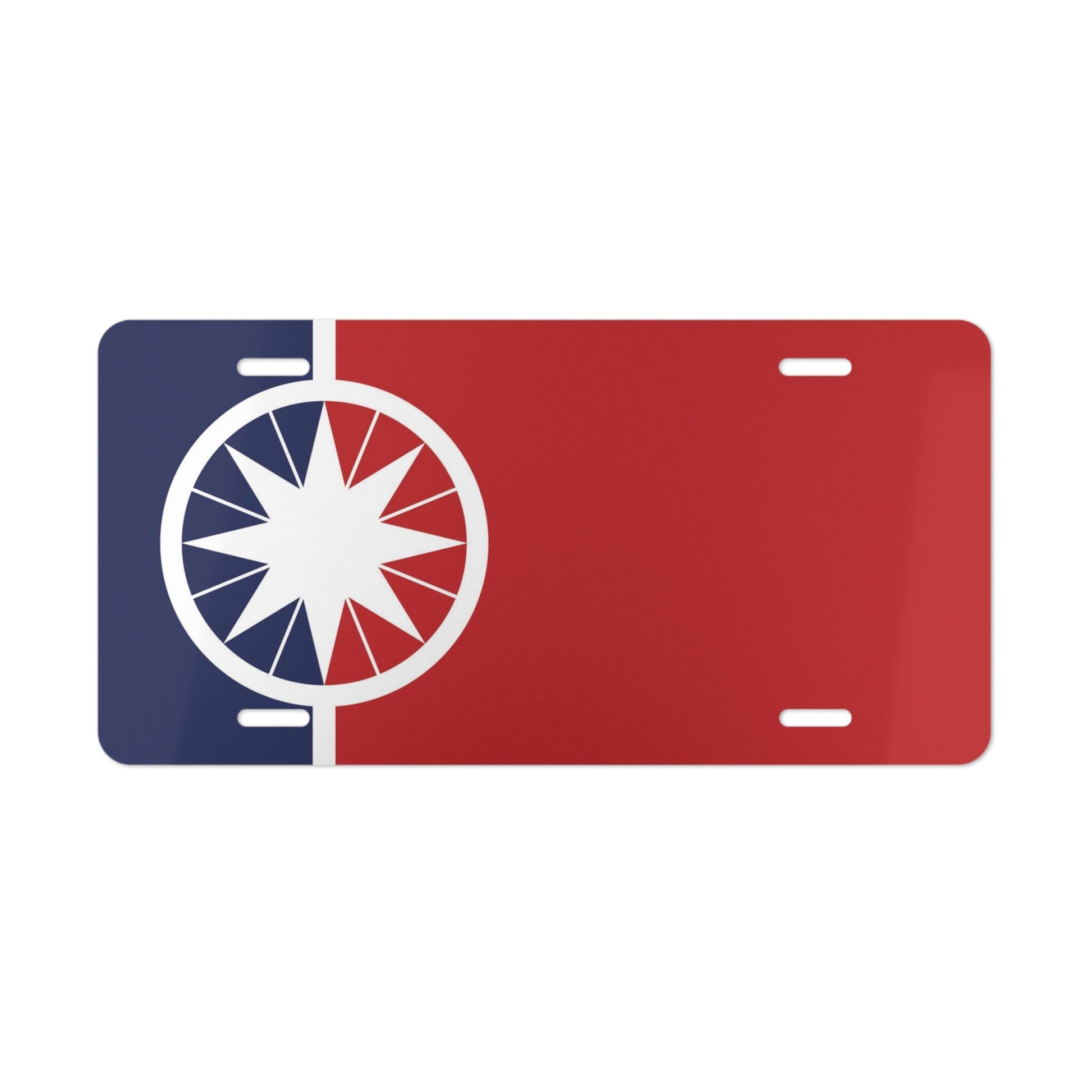 Norman Oklahoma Flag Car Plate tag