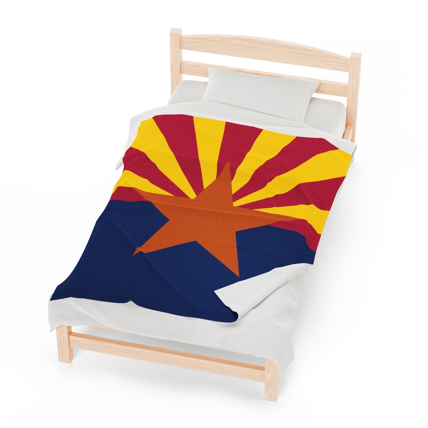 Arizona Flag Velveteen Plush Blanket