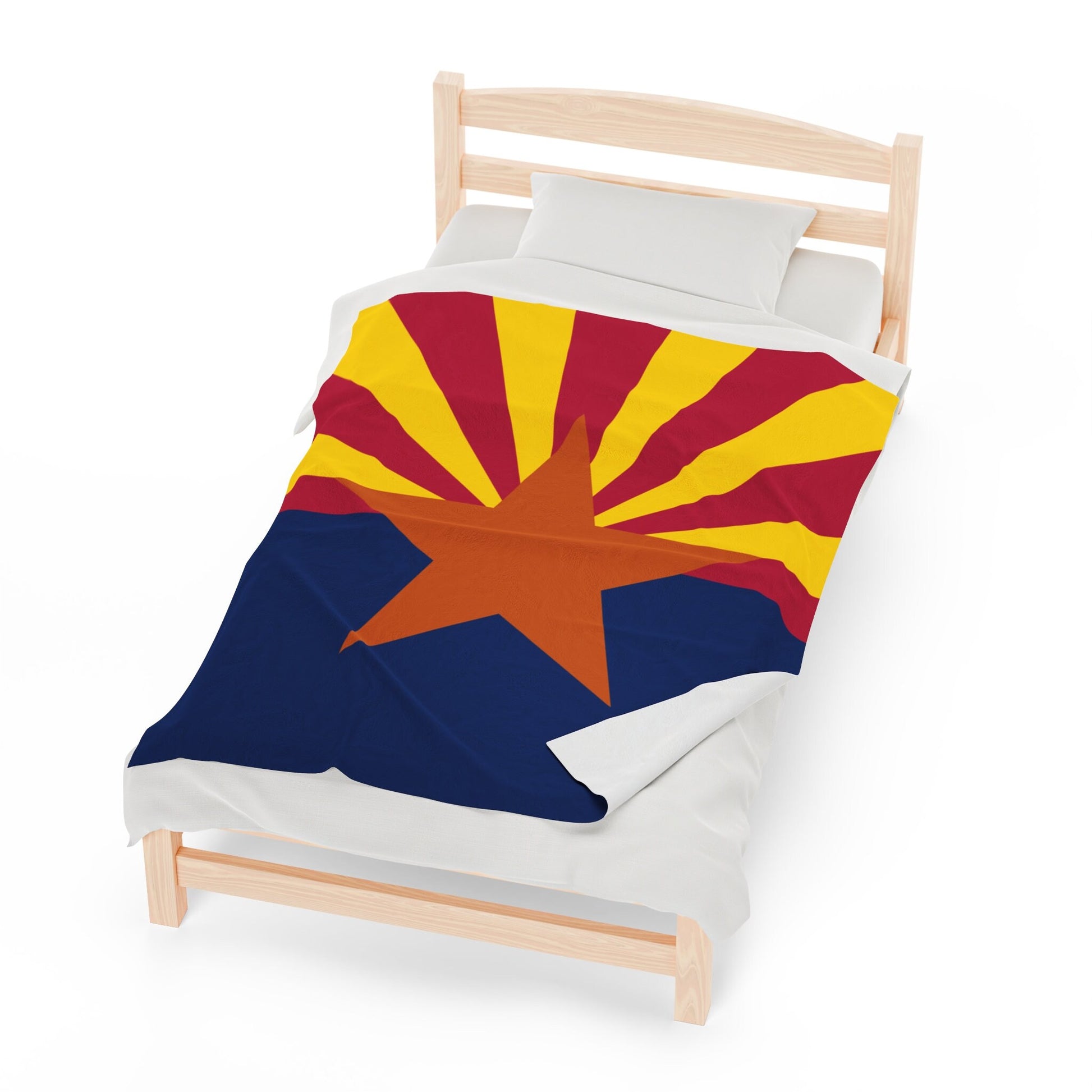 Arizona Flag Velveteen Plush Blanket