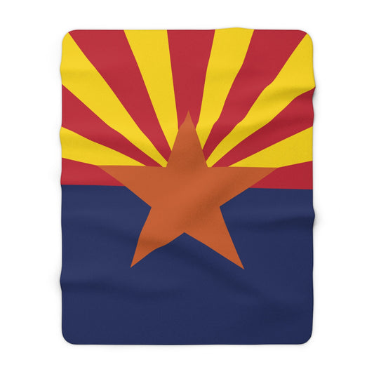 Arizona Flag Sherpa Fleece Blanket