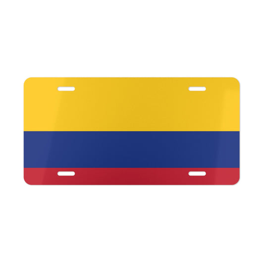 Colombia Flag Car Plate tag