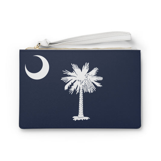 South Carolina Palmetto Moon and Tree Flag Clutch Bag