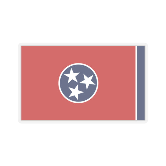 Tennessee Tri Star Flag Stickers