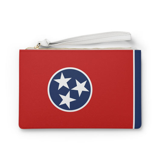 Tennessee Tri Star Flag Clutch Bag