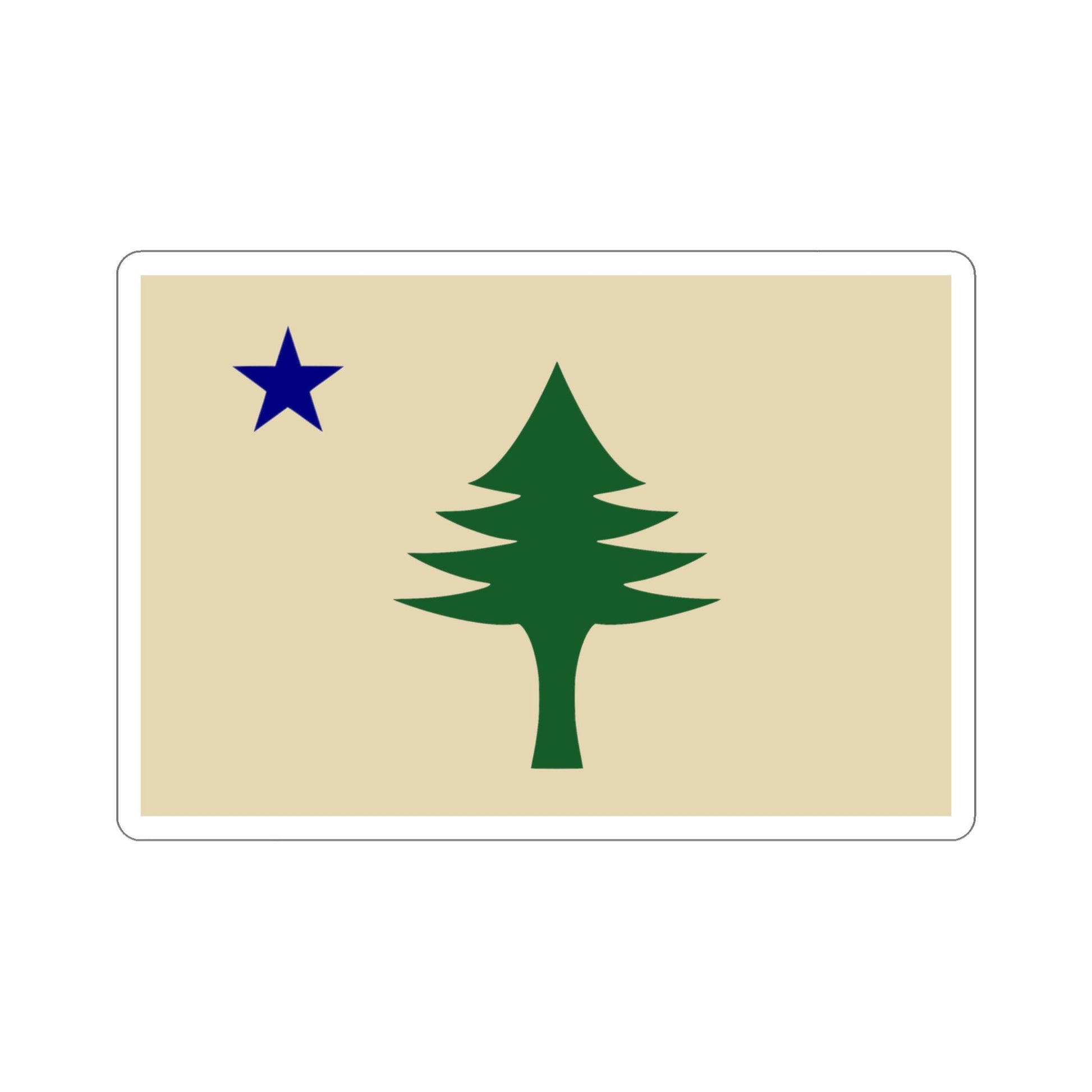 Maine Flag Stickers