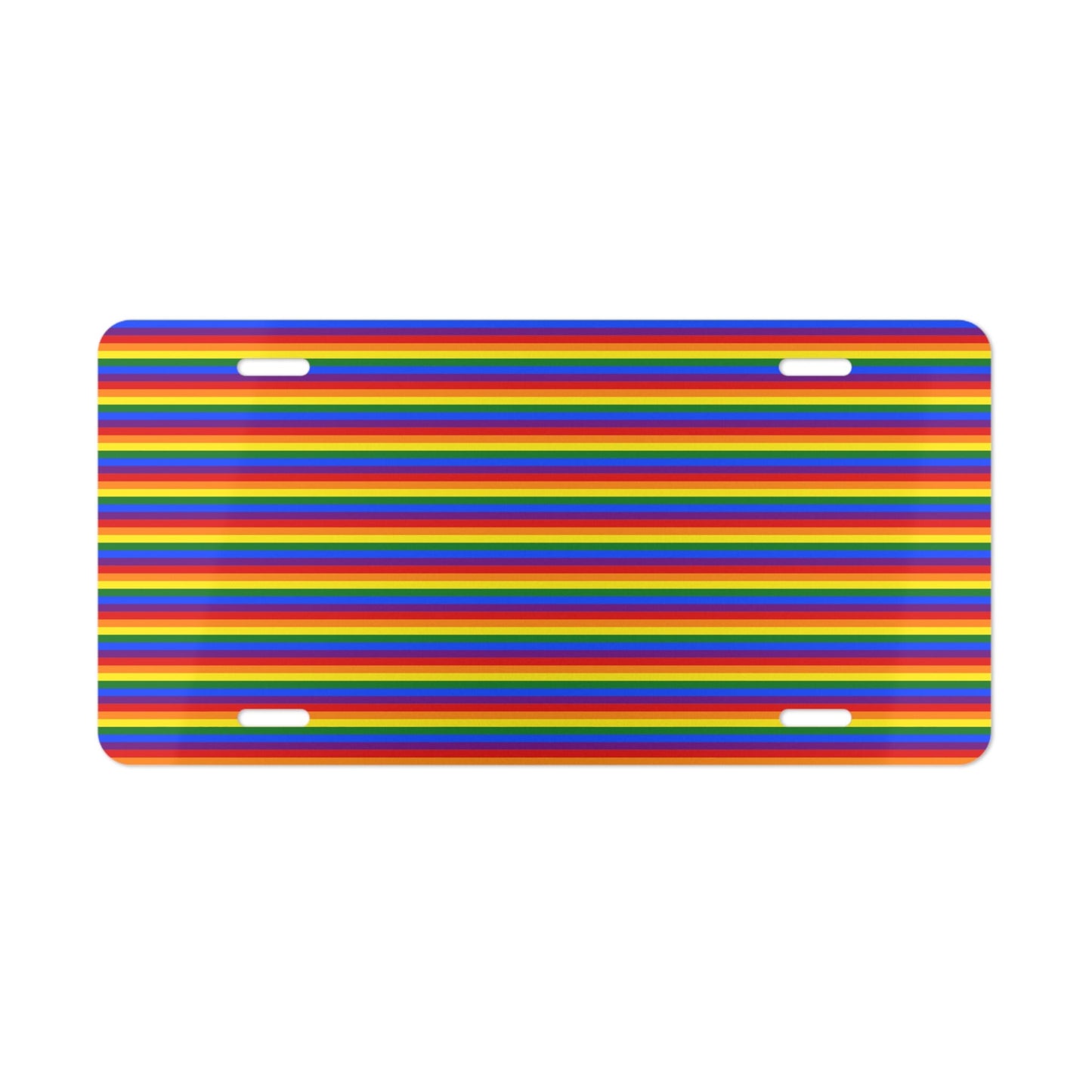 Rainbow Pride Flag Car Plate tag