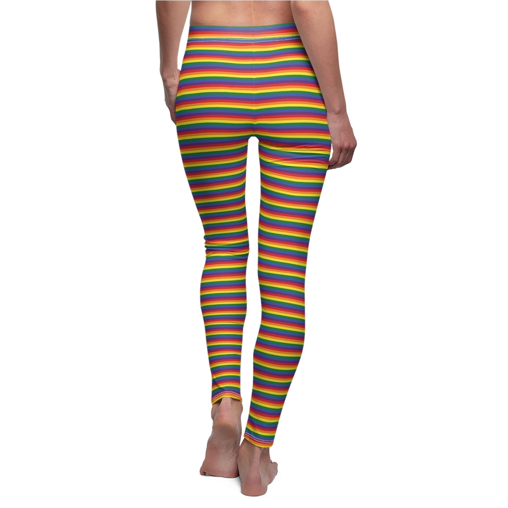 Rainbow gay pride Women's Cut & Sew Casual Leggings