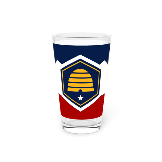 Utah Flag Pint Glass, 16oz