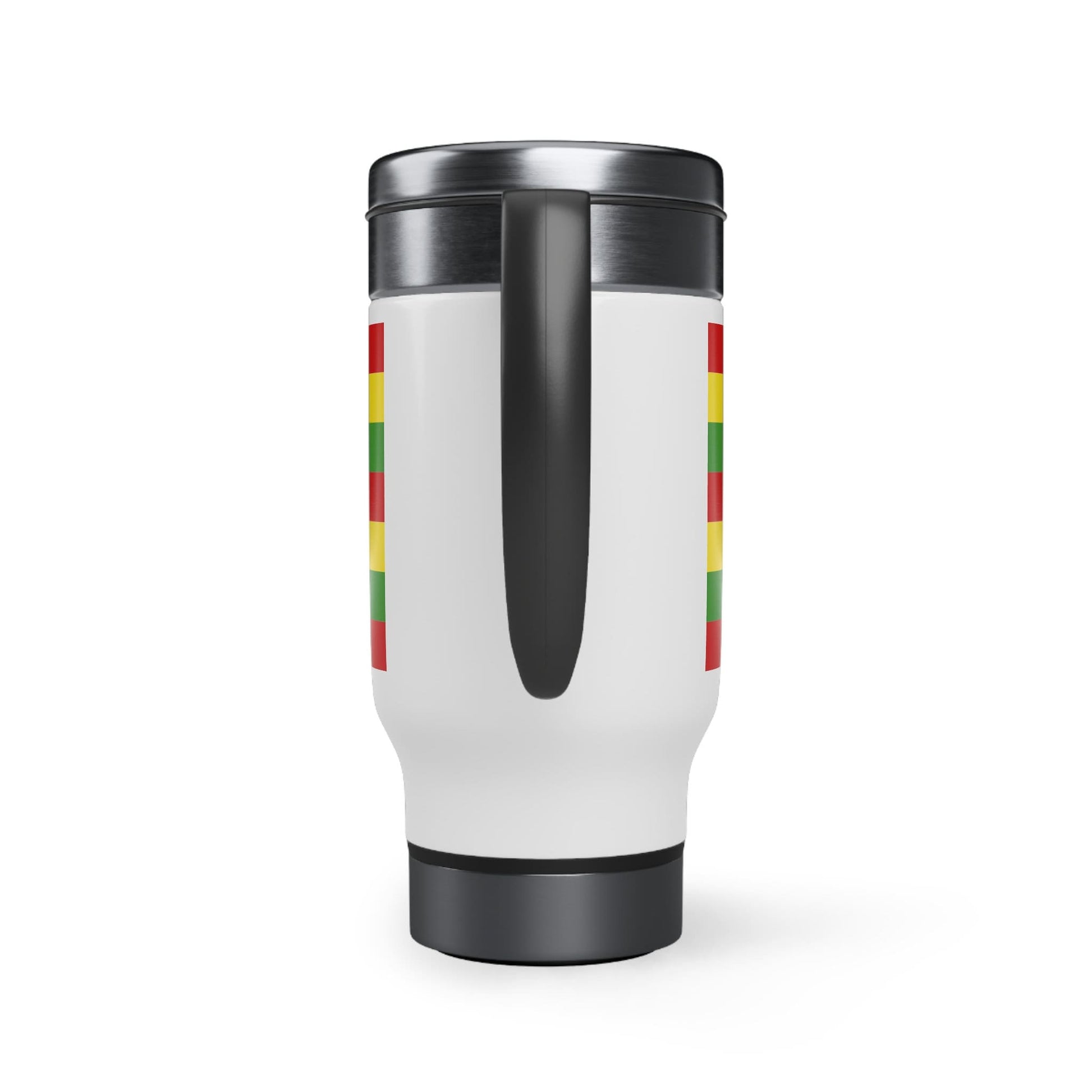 Kanaka Maoli Hawaii Flag Stainless Steel Travel Mug with Handle, 14oz