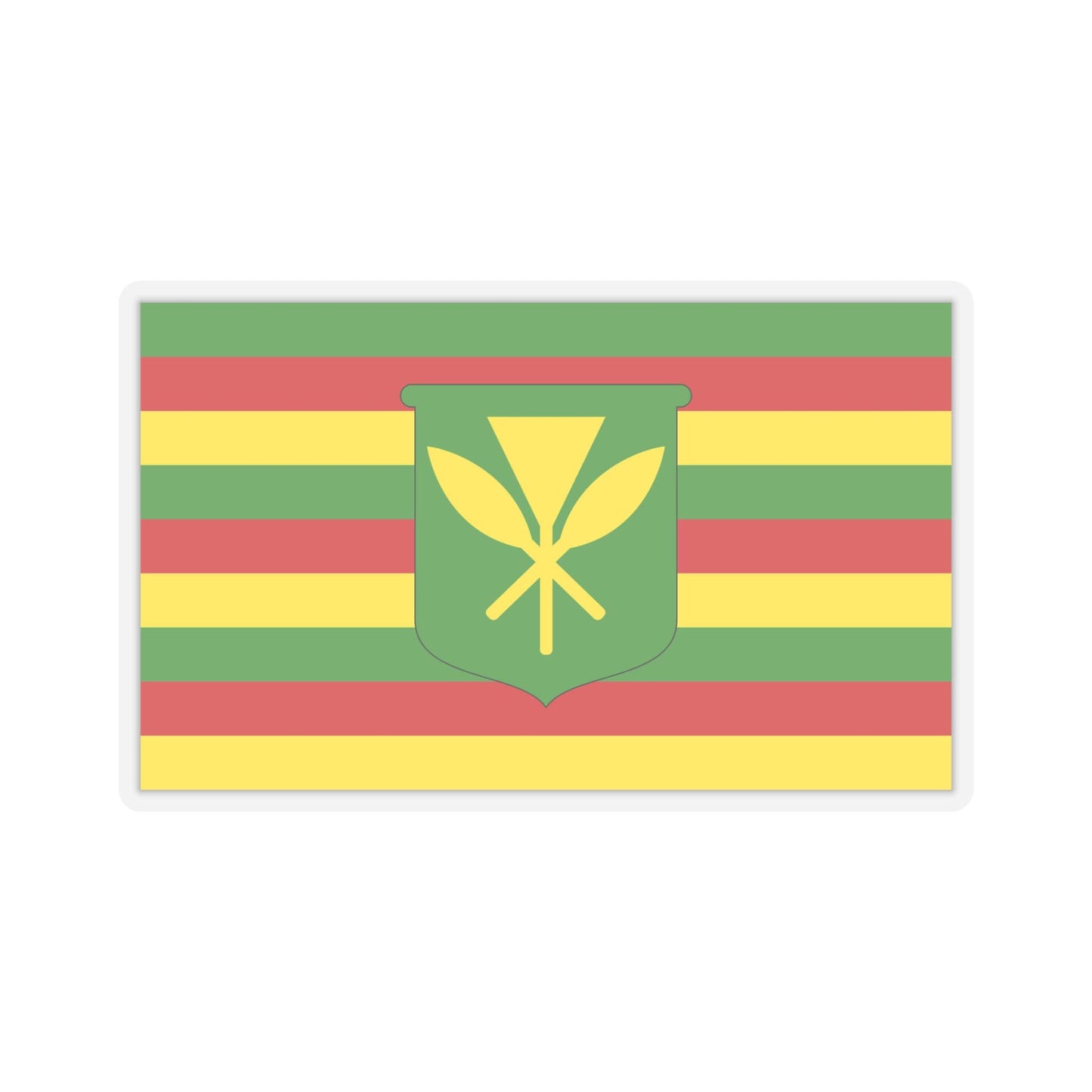 Kanaka Maoli Flag Stickers