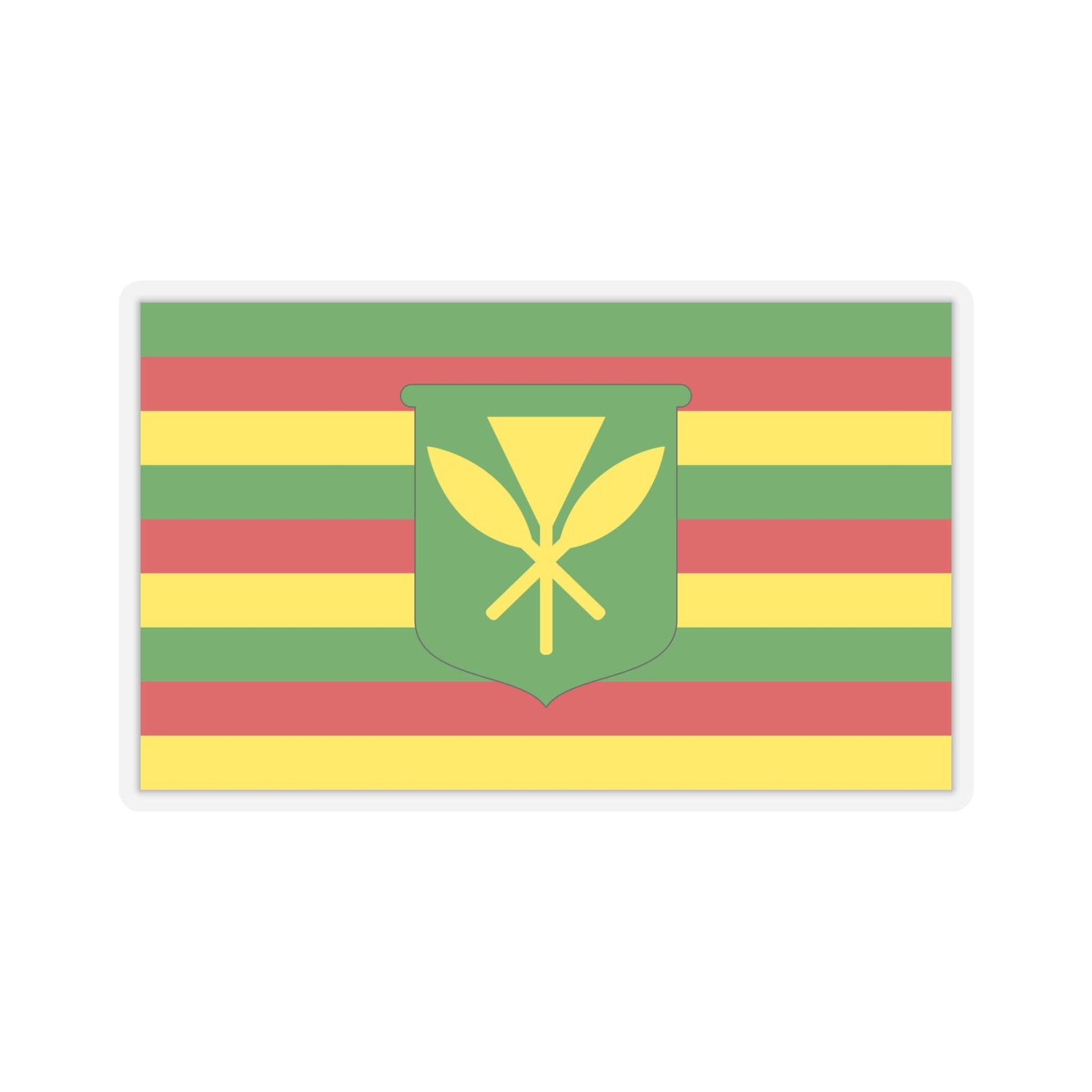 Kanaka Maoli Flag Stickers