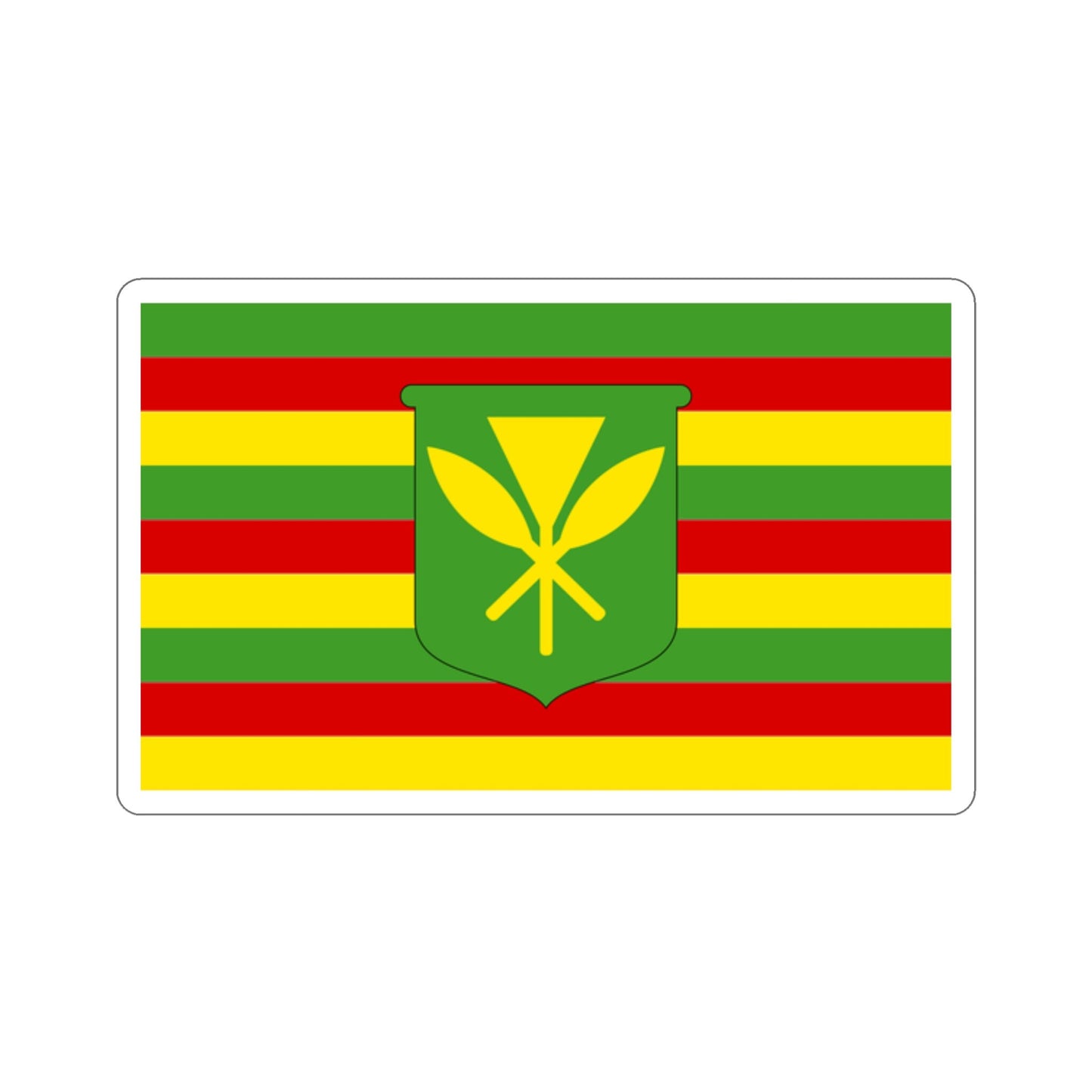 Kanaka Maoli Flag Stickers