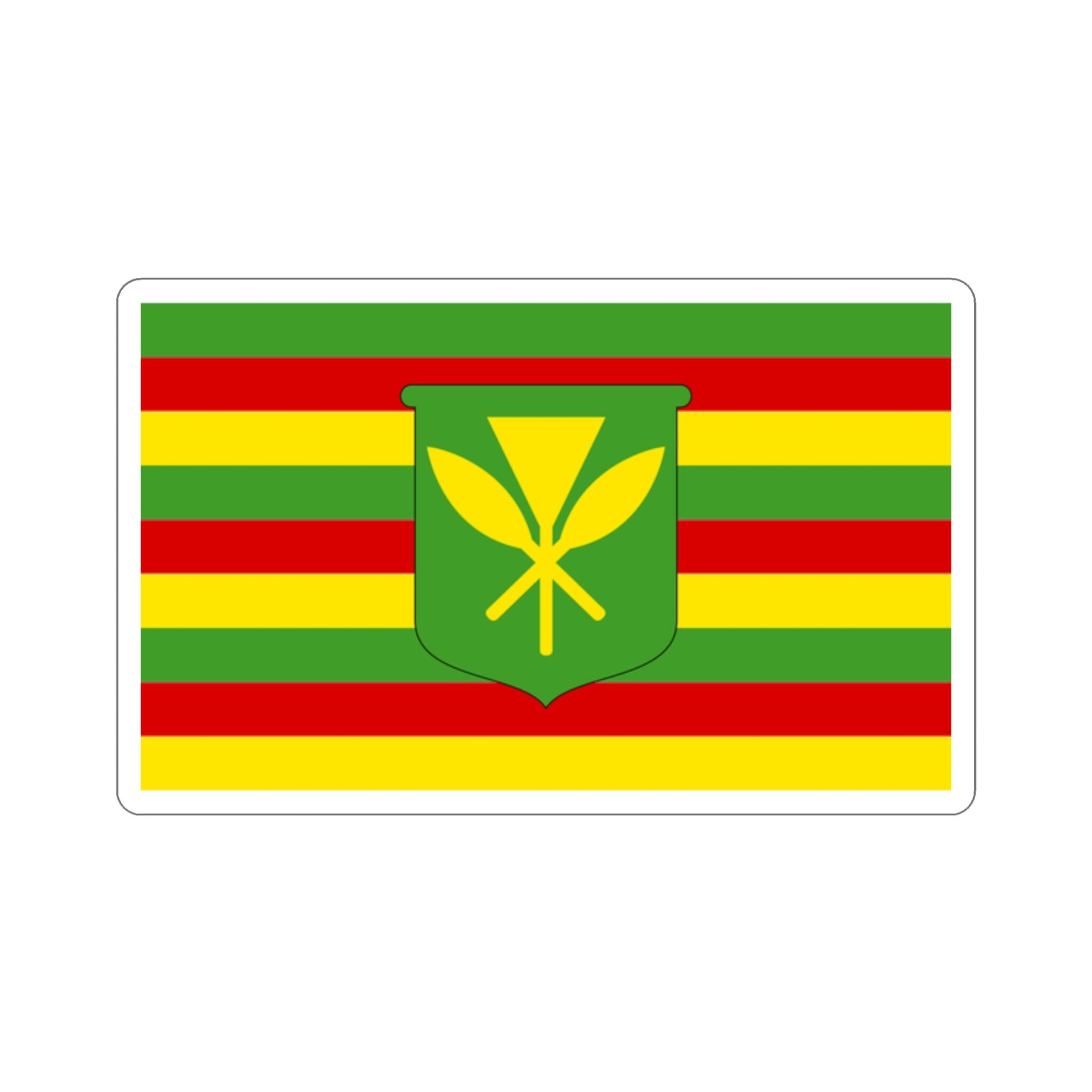 Kanaka Maoli Flag Stickers