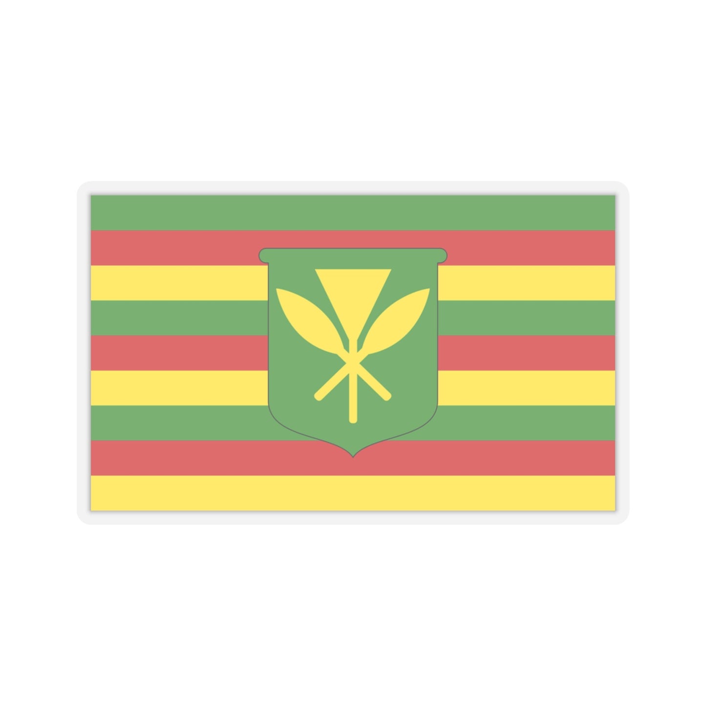 Kanaka Maoli Flag Stickers