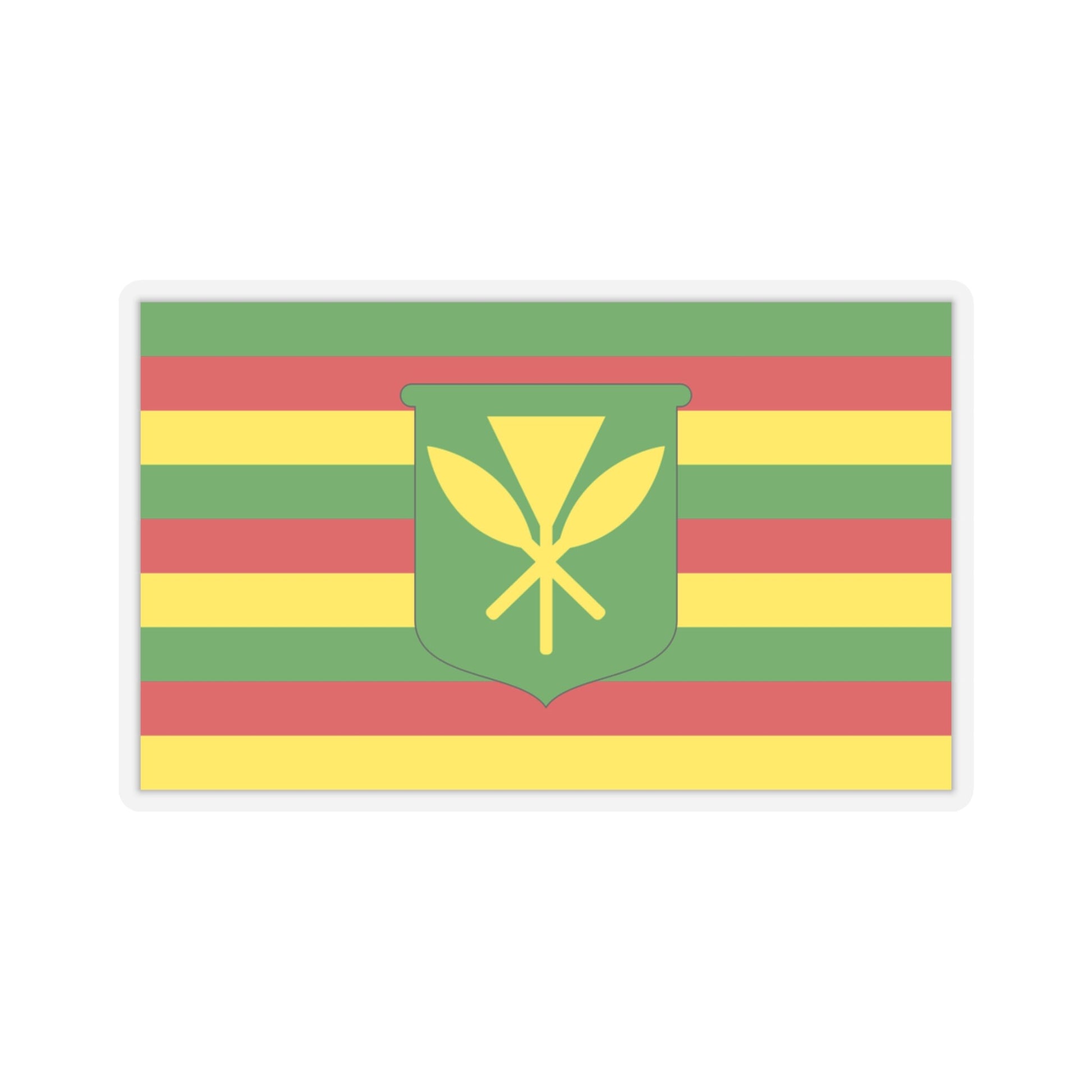 Kanaka Maoli Flag Stickers