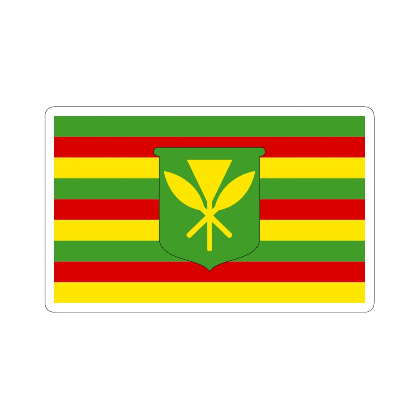 Kanaka Maoli Flag Stickers