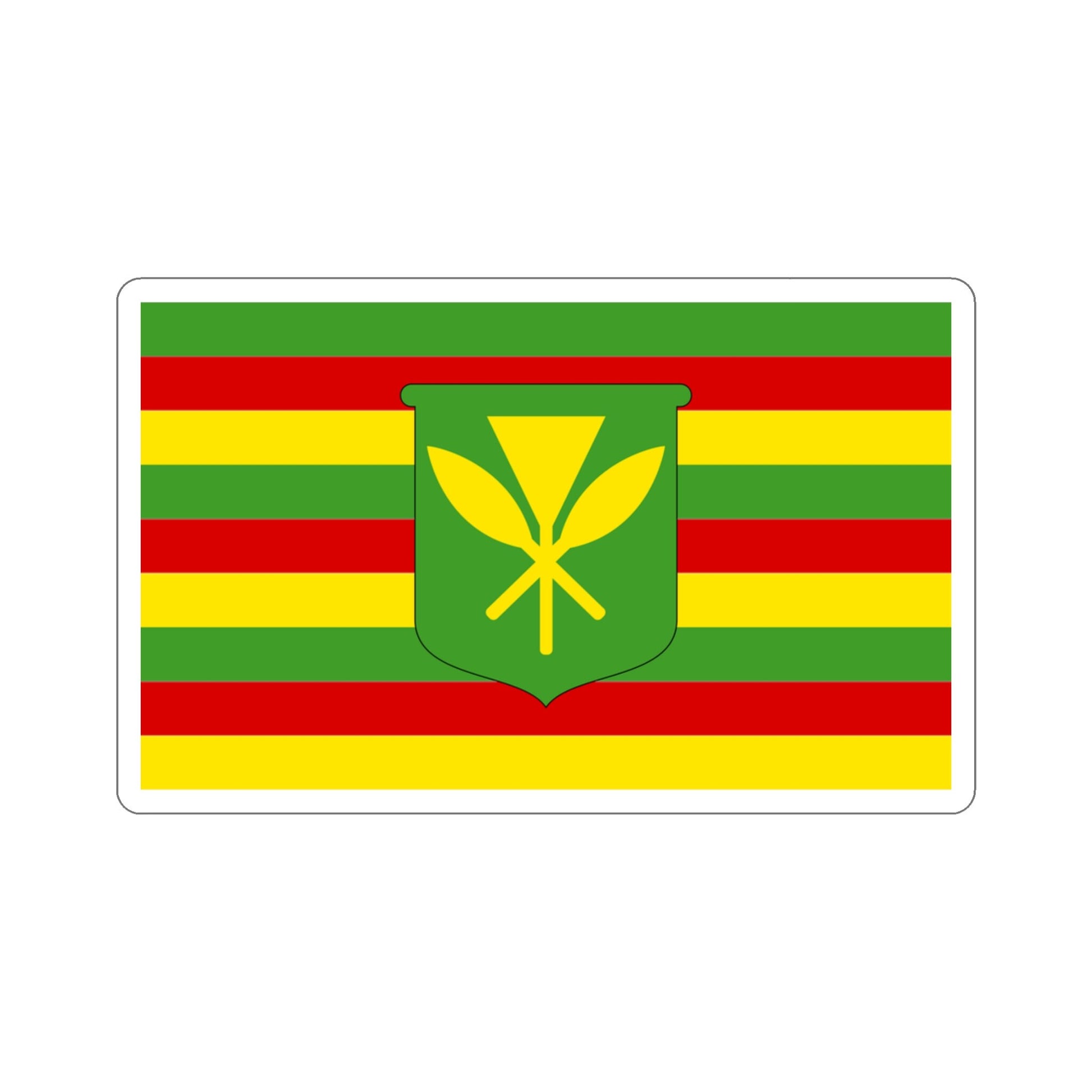 Kanaka Maoli Flag Stickers