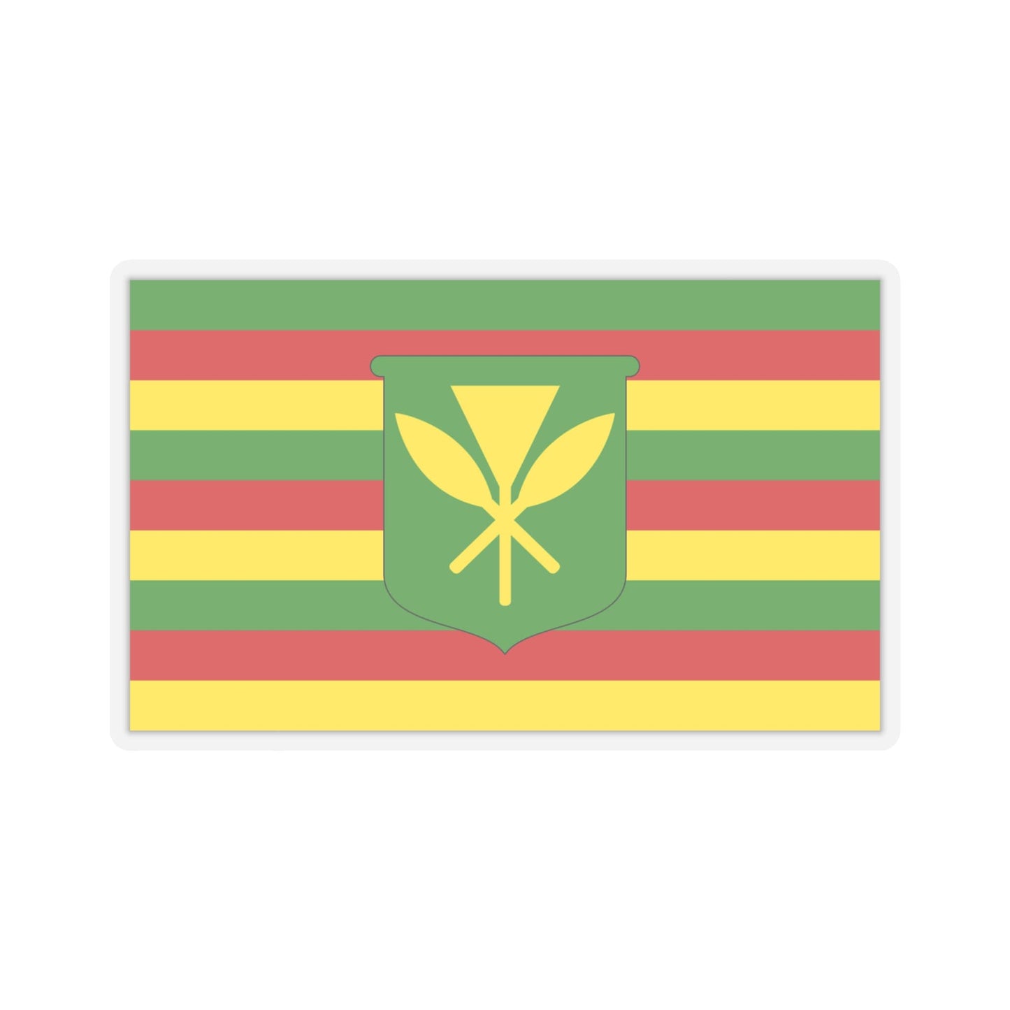 Kanaka Maoli Flag Stickers