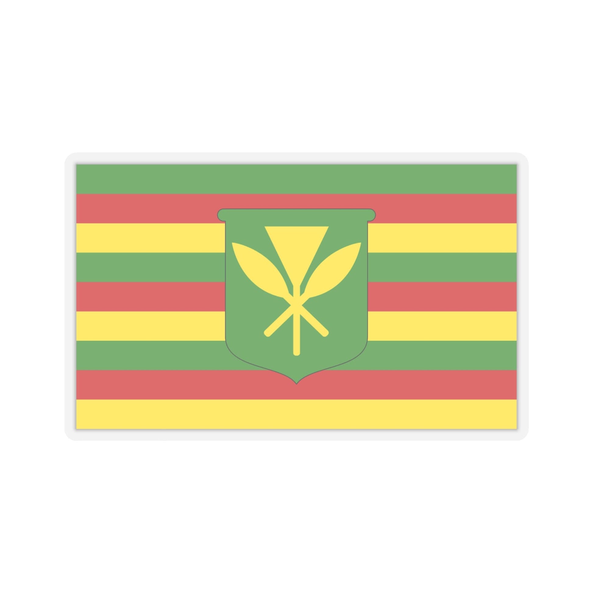 Kanaka Maoli Flag Stickers