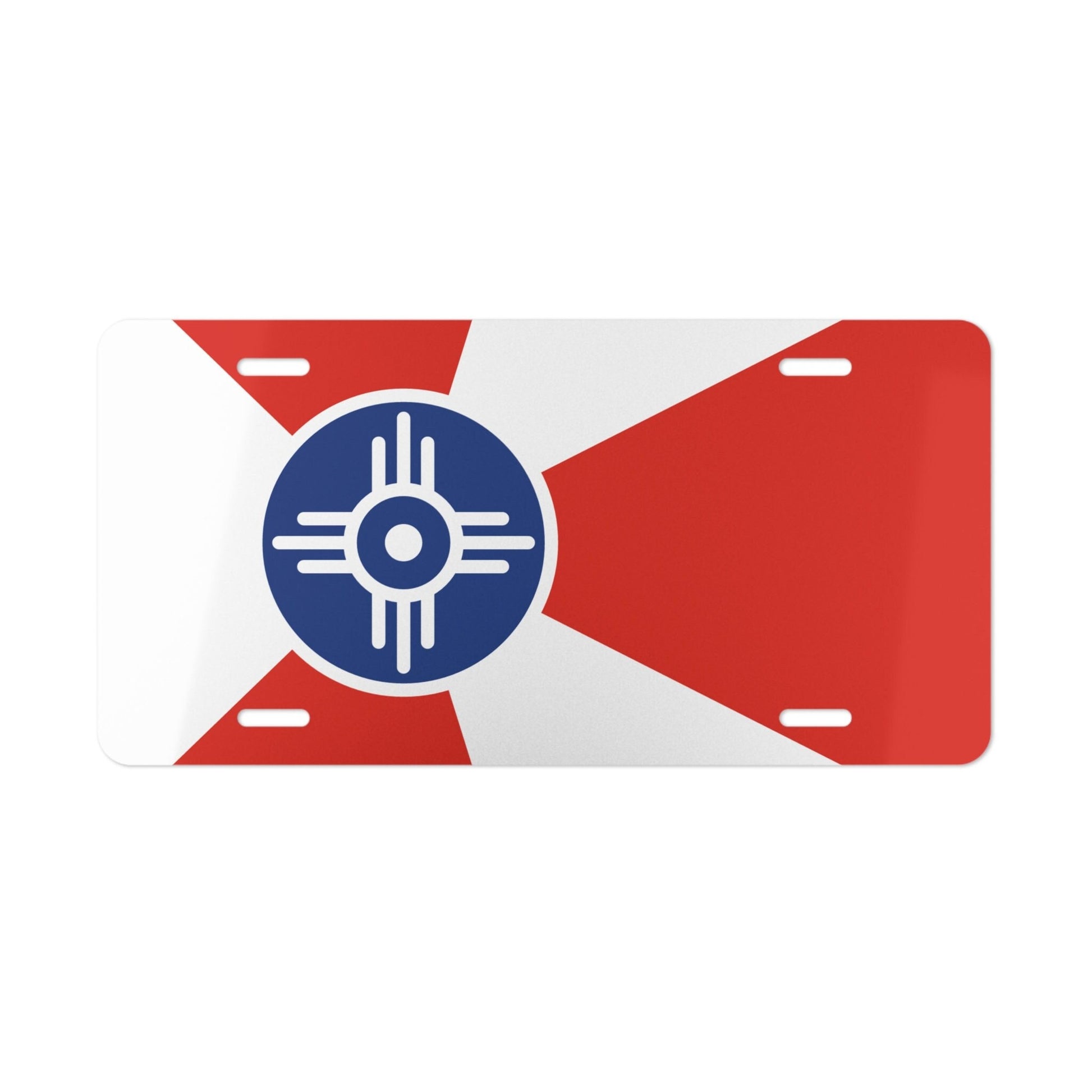 Wichita Kansas Flag Car Plate tag