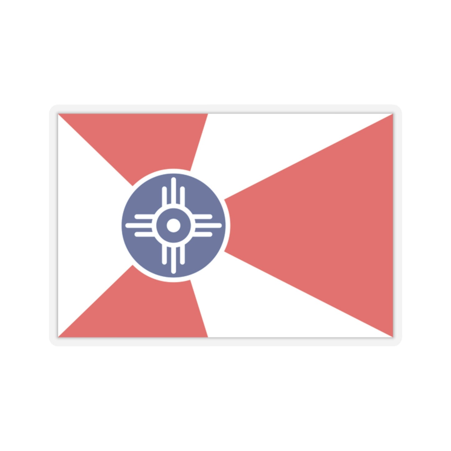 Witchita Kansas Flag Stickers