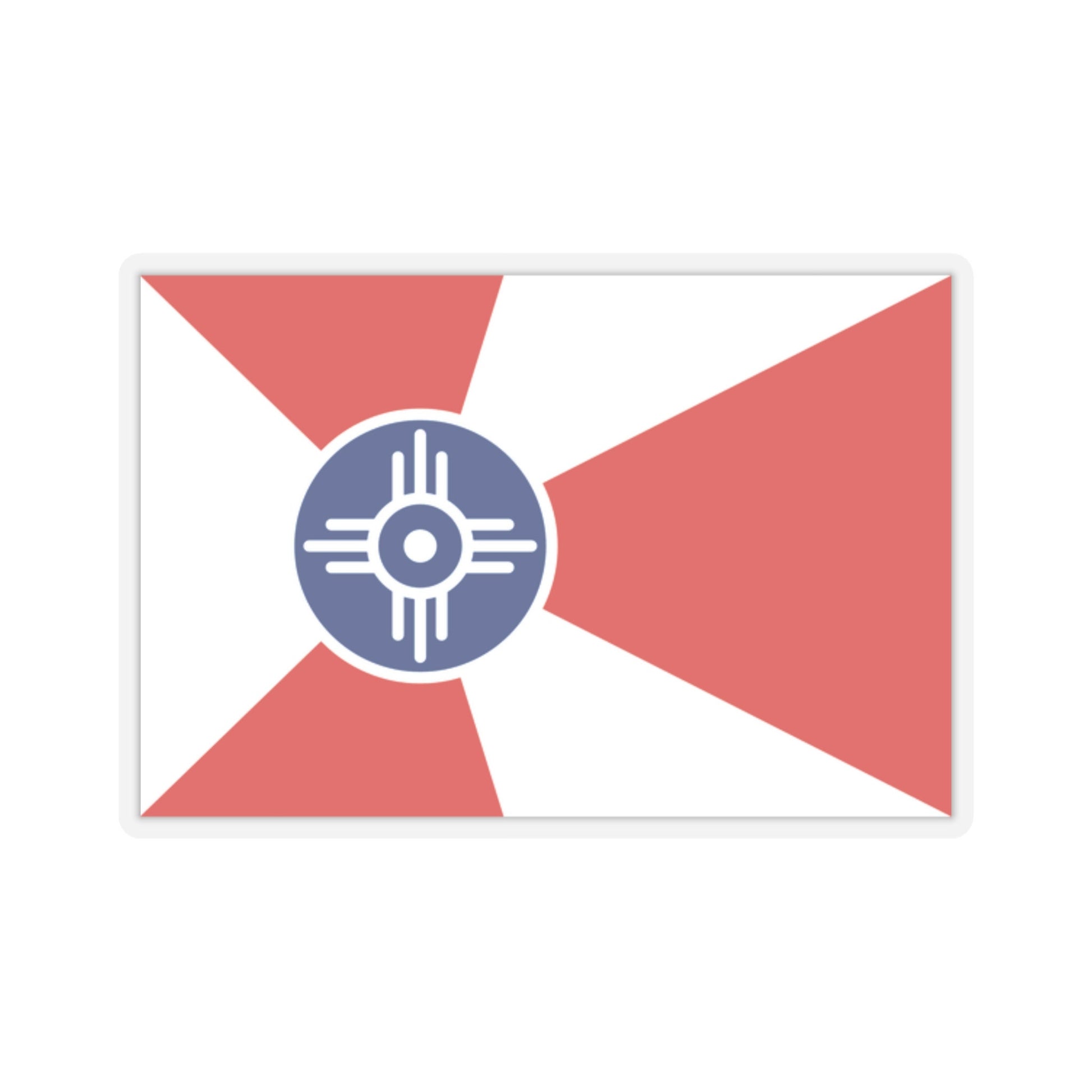 Witchita Kansas Flag Stickers