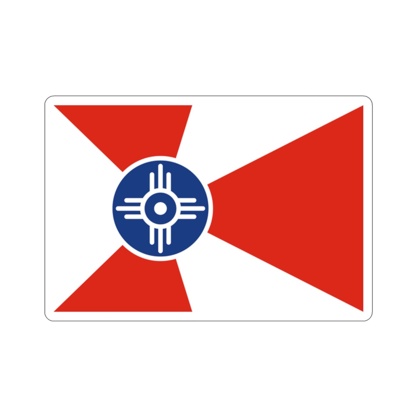 Witchita Kansas Flag Stickers