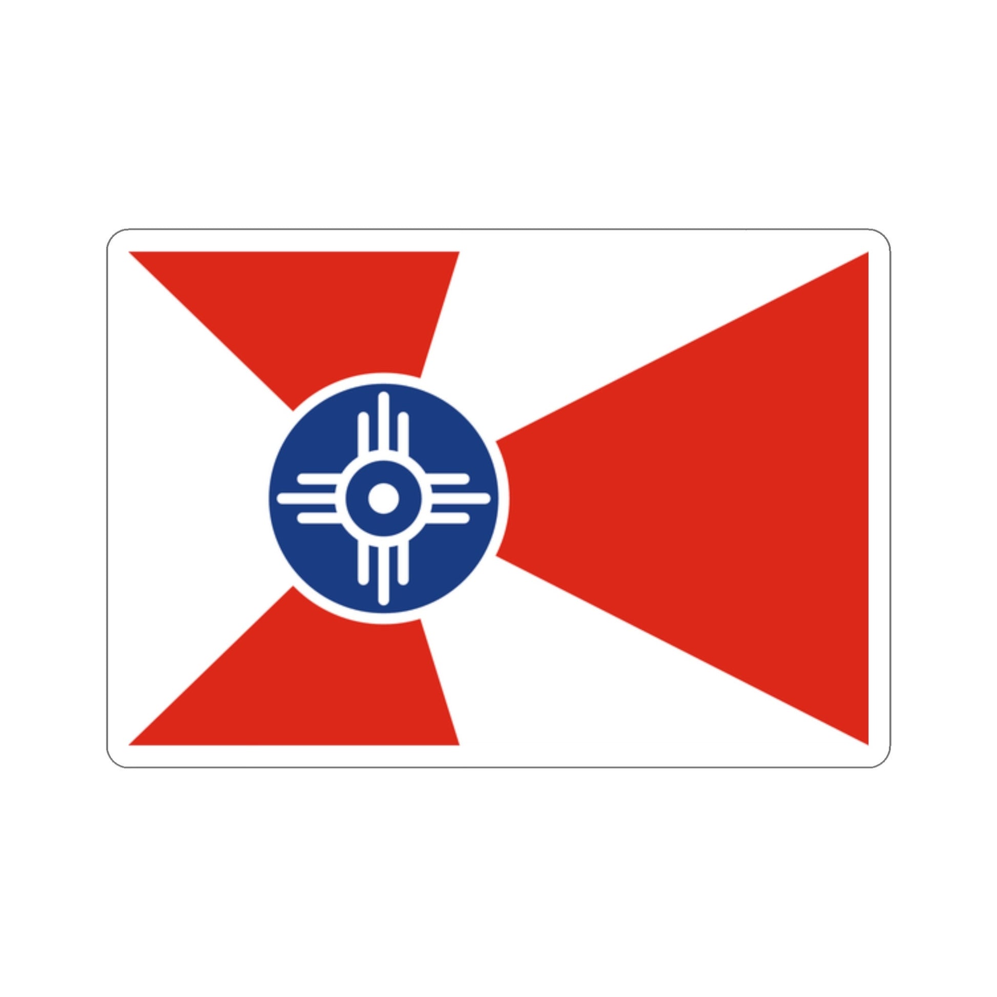 Witchita Kansas Flag Stickers