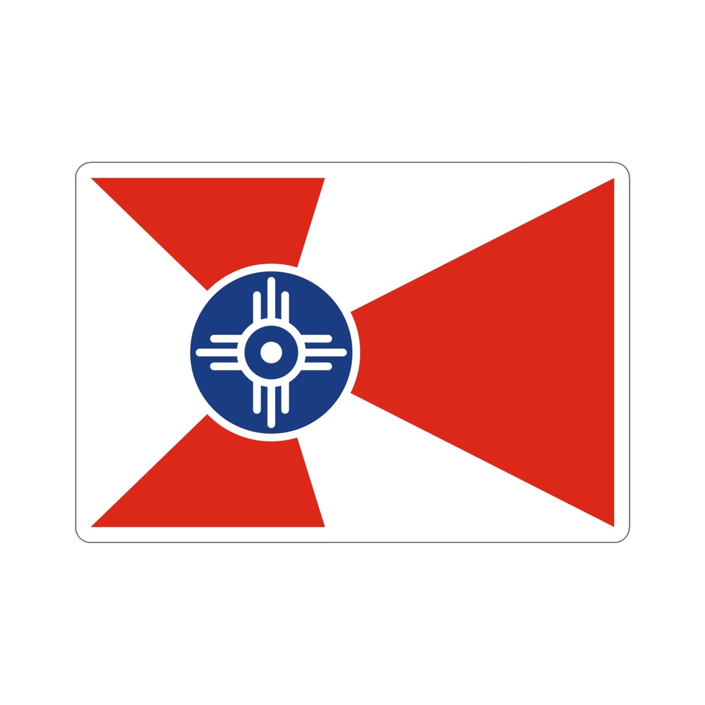 Witchita Kansas Flag Stickers