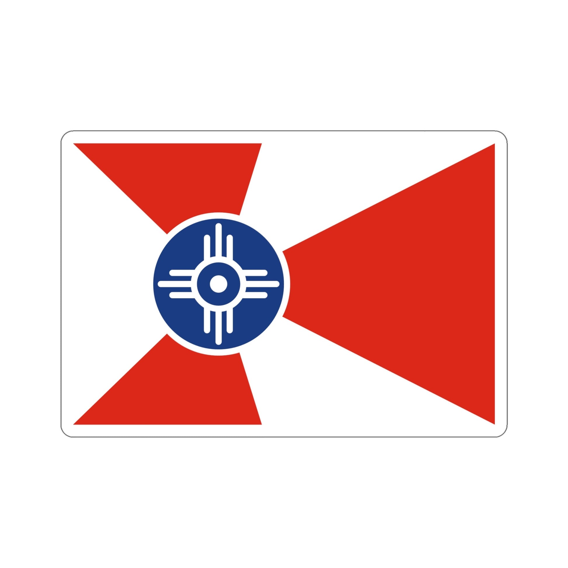 Witchita Kansas Flag Stickers