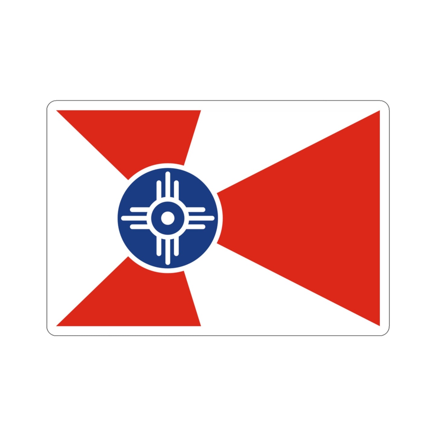 Witchita Kansas Flag Stickers