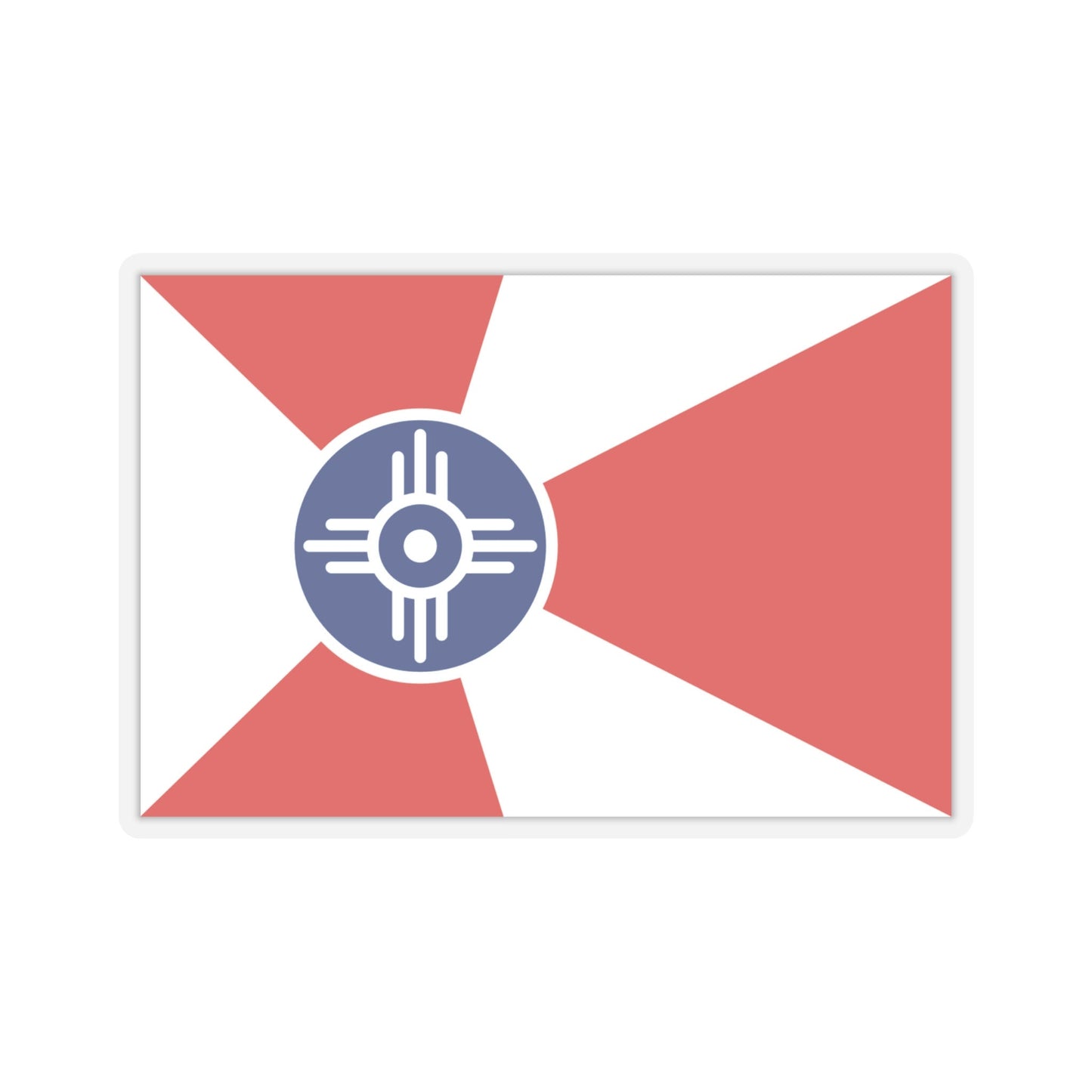 Witchita Kansas Flag Stickers