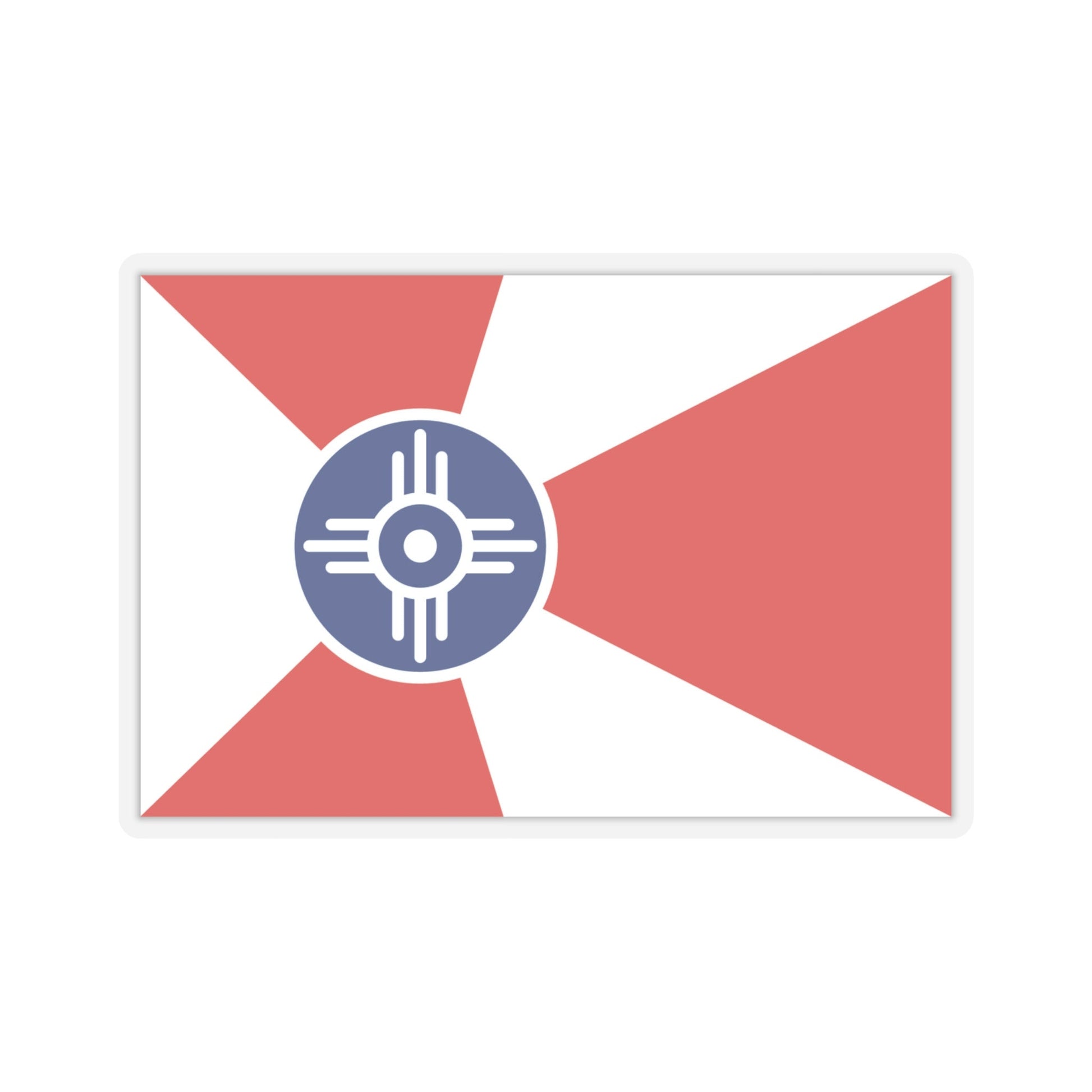 Witchita Kansas Flag Stickers