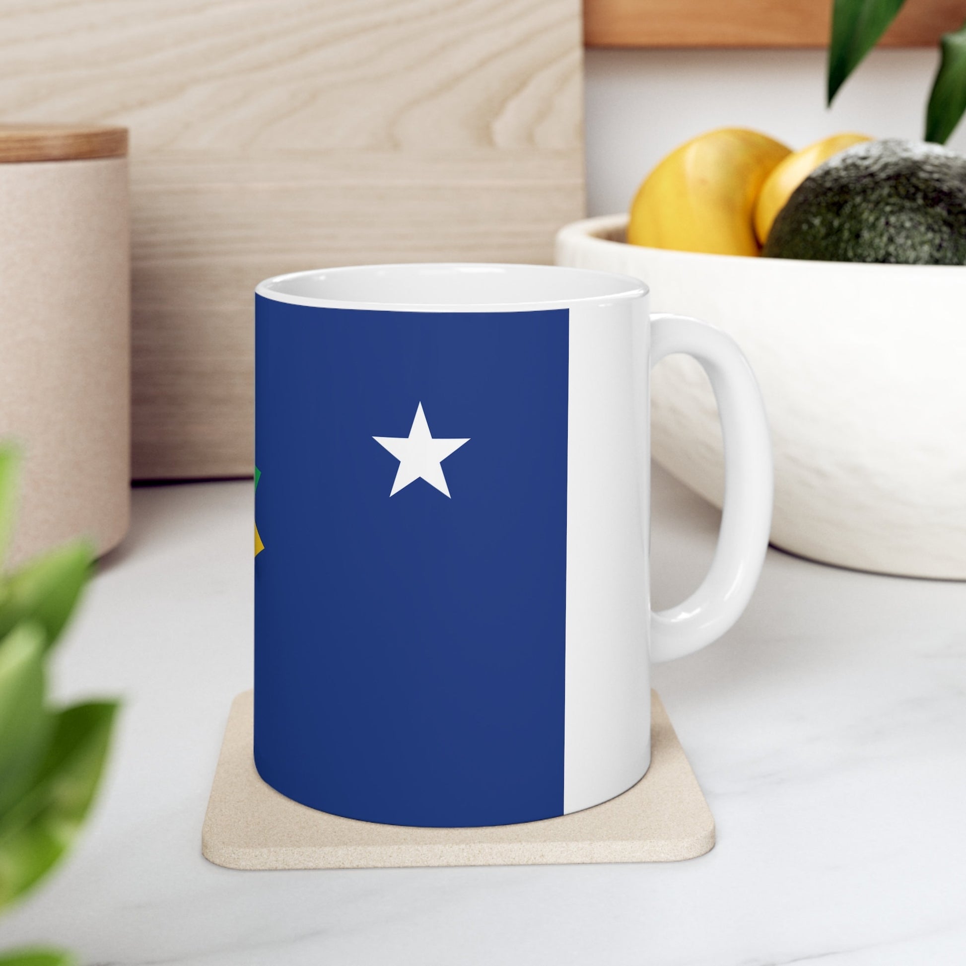 Topeka Kansas Flag Ceramic Mug 11oz