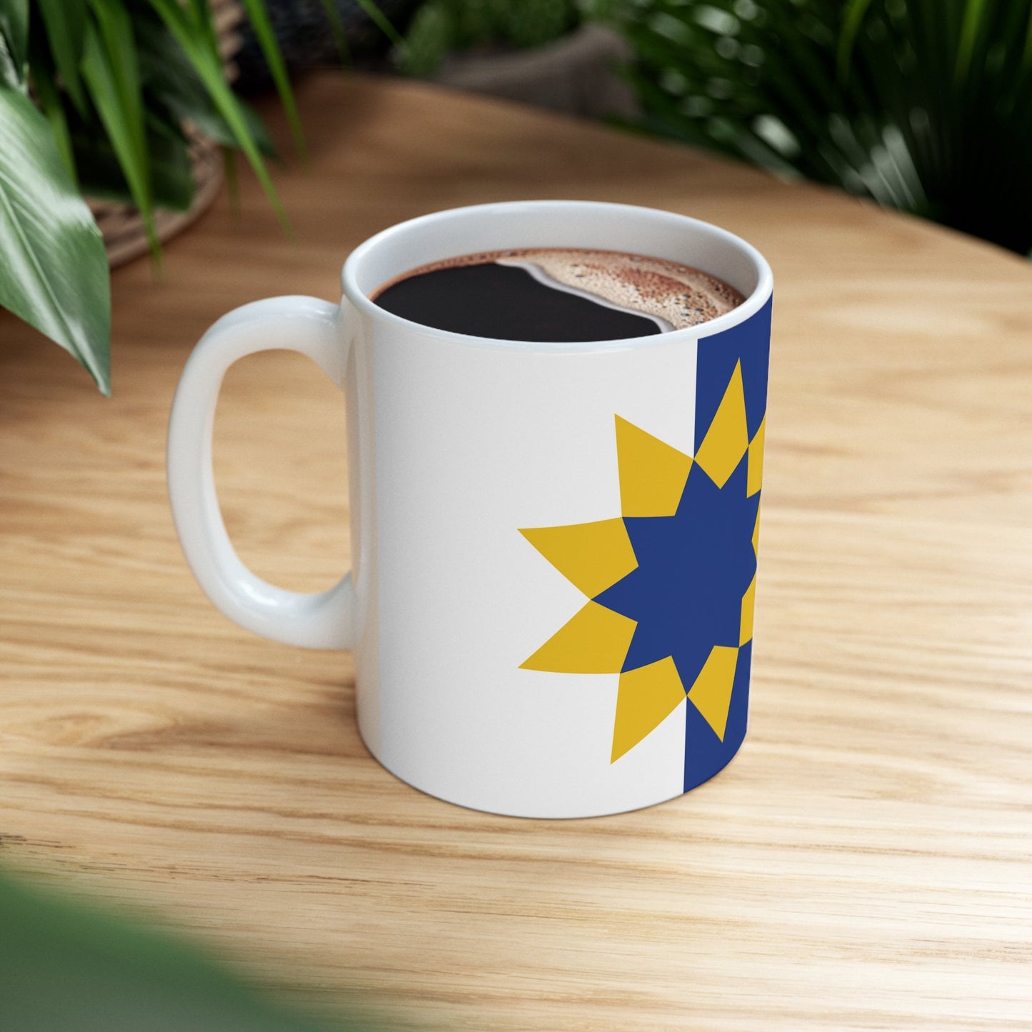 Topeka Kansas Flag Ceramic Mug 11oz