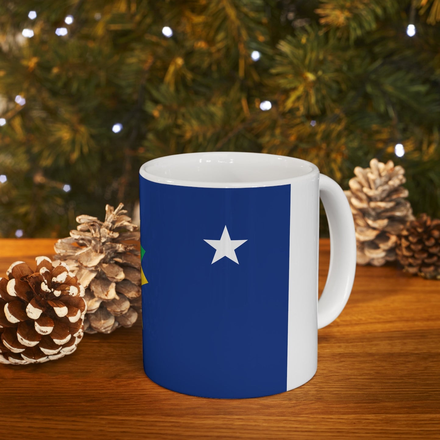 Topeka Kansas Flag Ceramic Mug 11oz