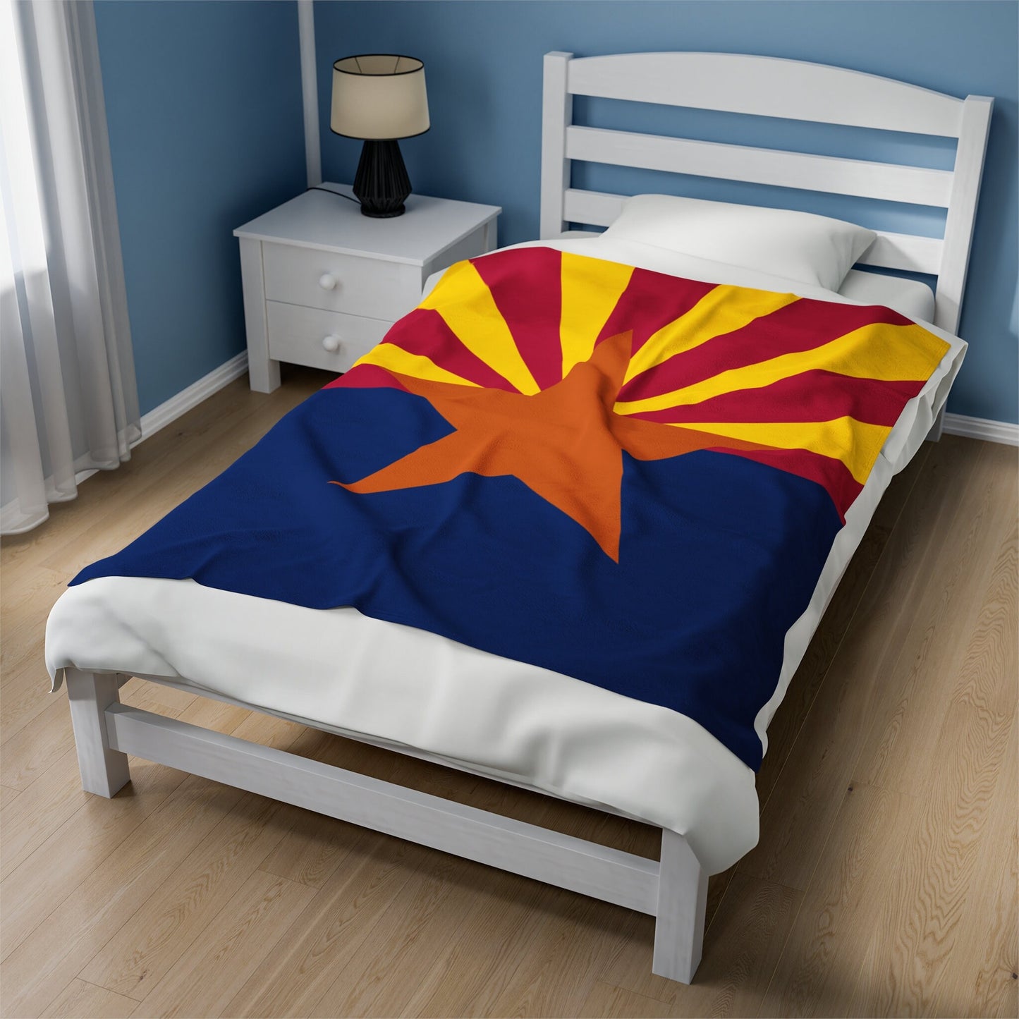 Arizona Flag Velveteen Plush Blanket