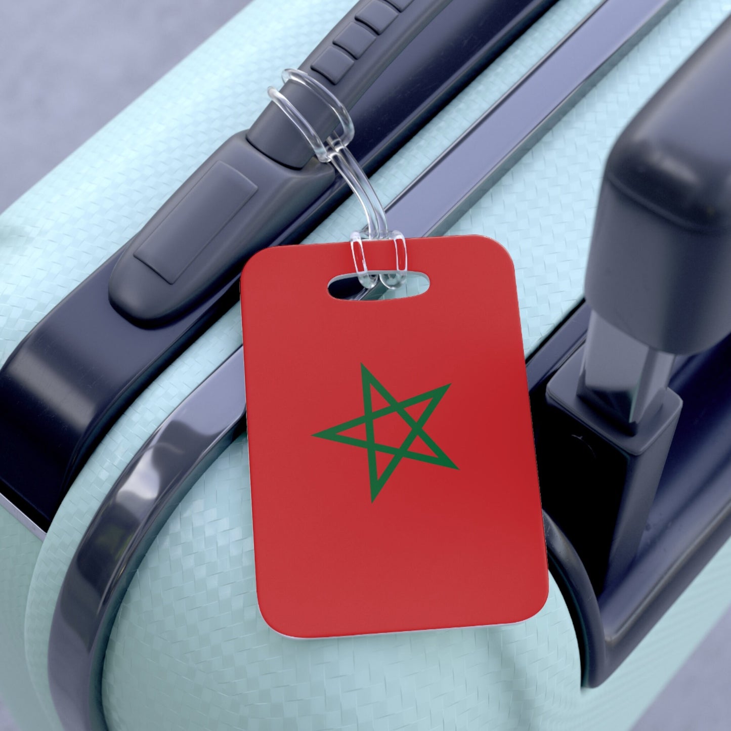 Morocco Flag Luggage Bag Tag