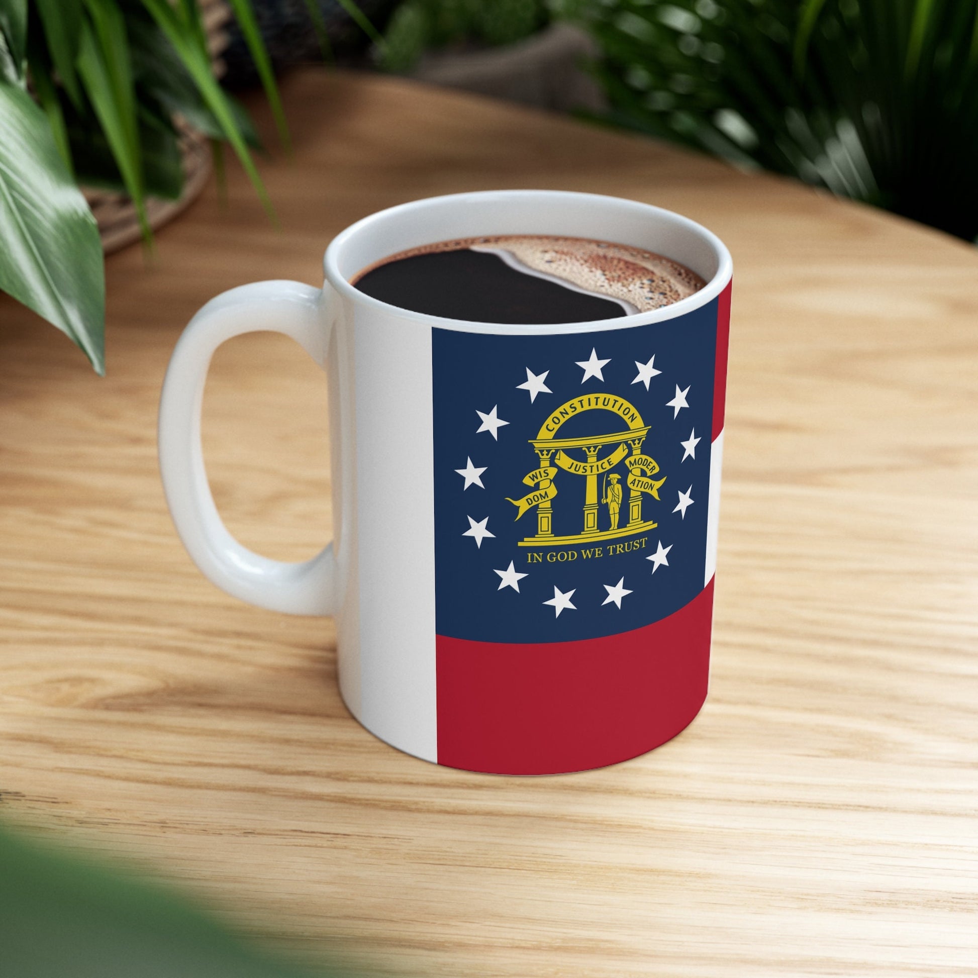 State of Georgia Flag Ceramic coffee Mug 11oz
