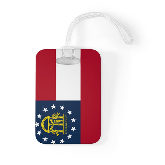 State of Georgia Flag Luggage Bag Tag