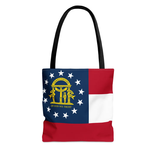 State of Georgia Flag Tote Bag