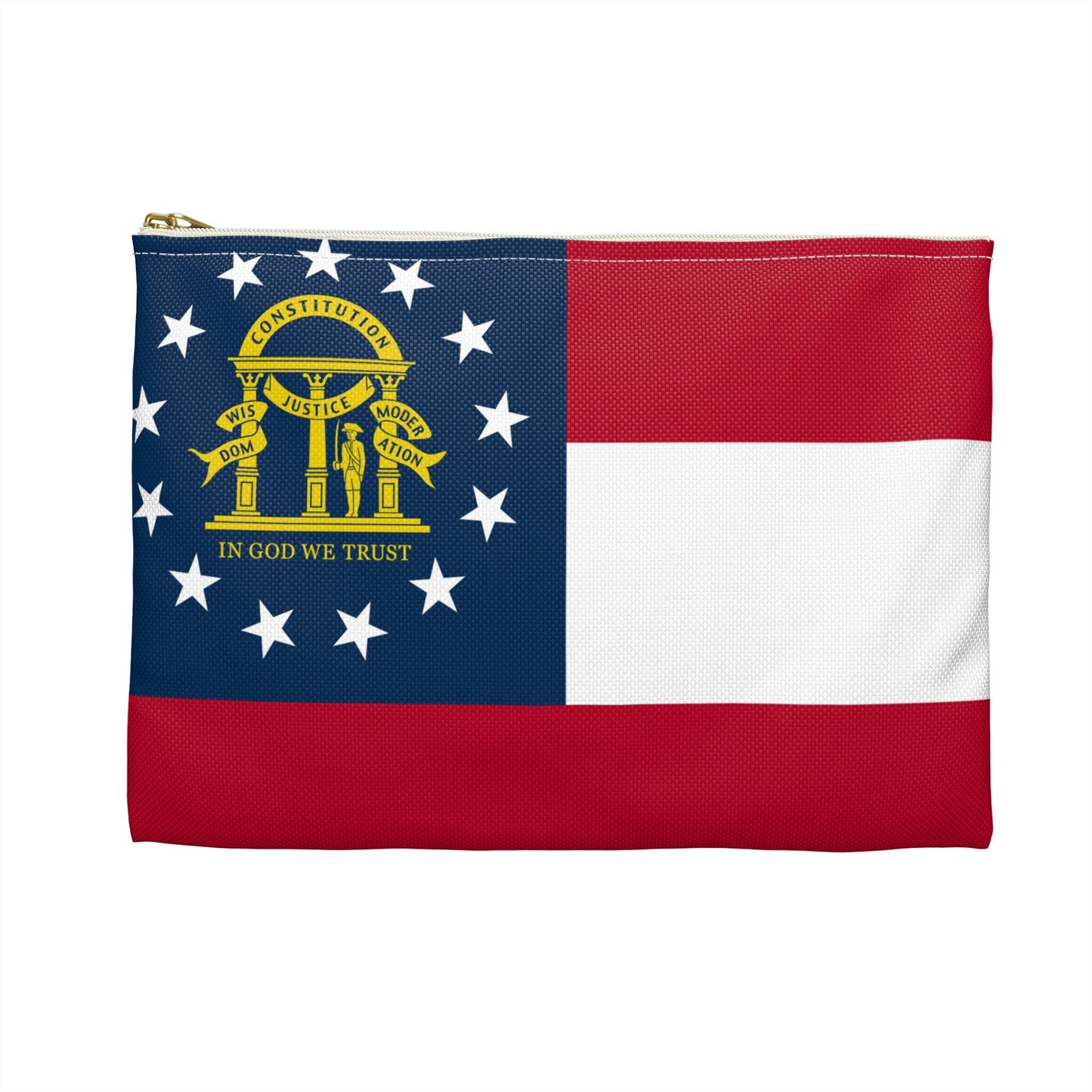 State of Georgia Flag Accessory Pouch