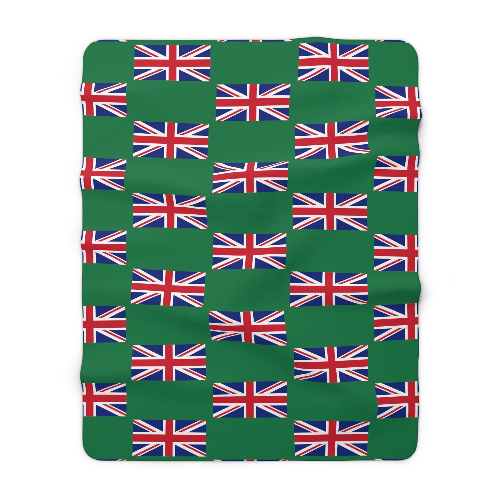 United Kingdom UK Sherpa Fleece Blanket