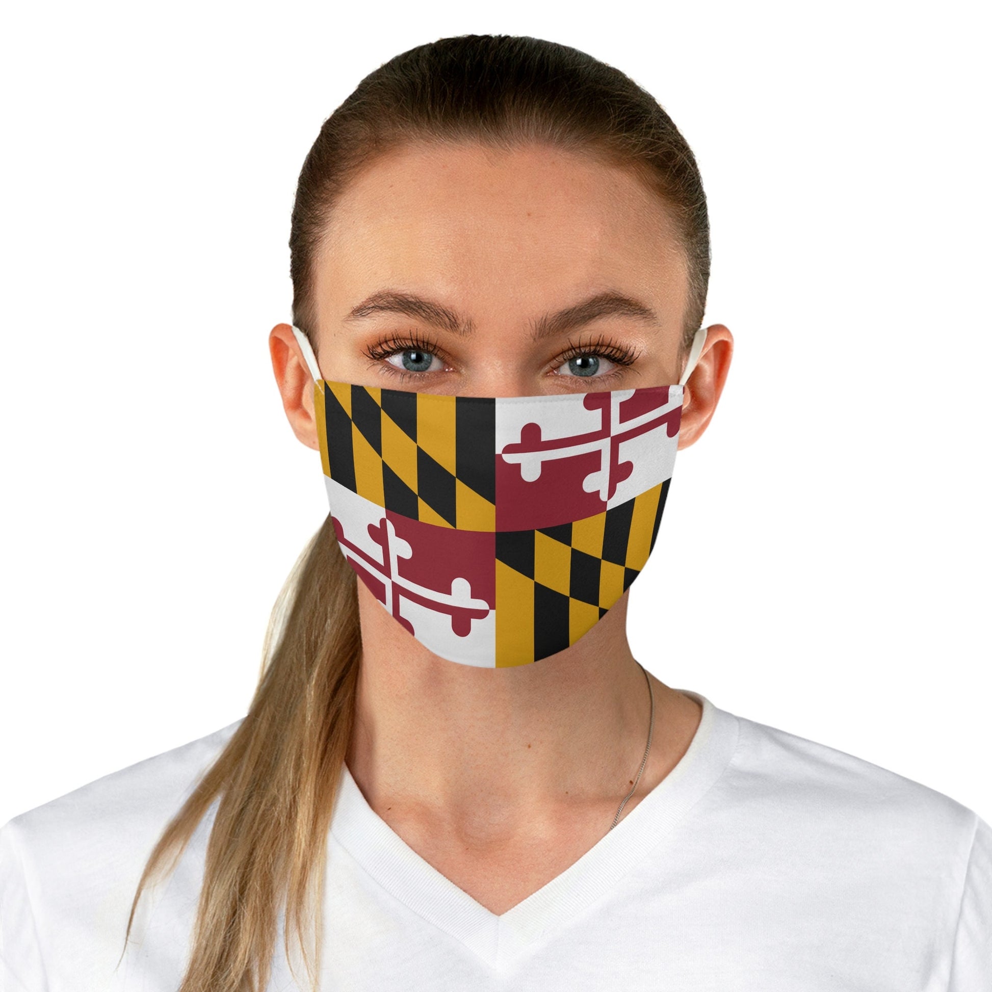 Maryland Flag Fabric Face Mask