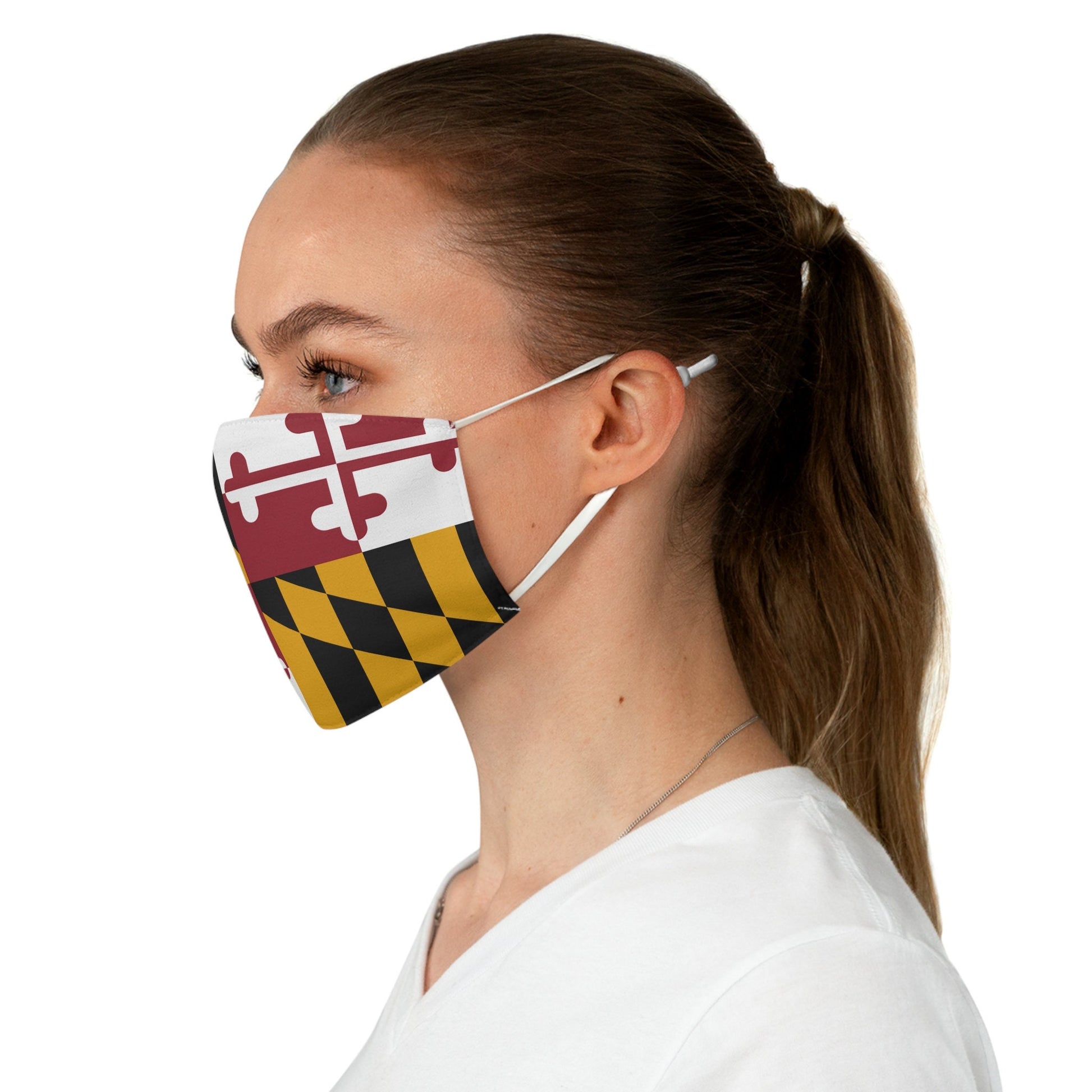 Maryland Flag Fabric Face Mask